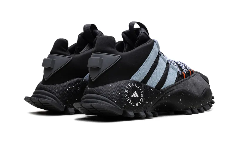 More Adidas Shoes Seeulater WMNS 'Stella McCartney - Core Black Utility Grey Hi-Res Blue'